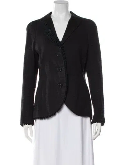 Pre-owned Akris Blazer In Black