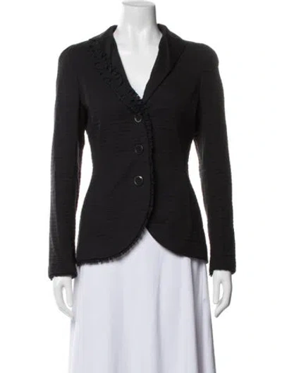 Pre-owned Akris Blazer In Black
