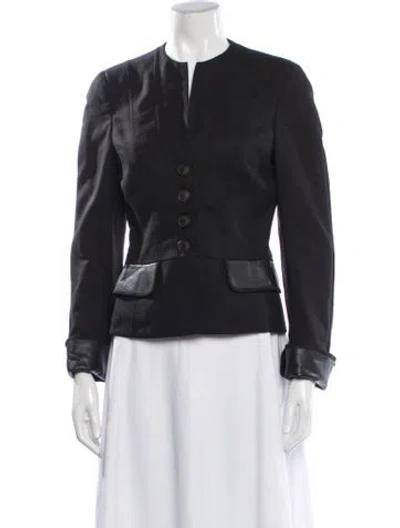 Pre-owned Akris Blazer In Black