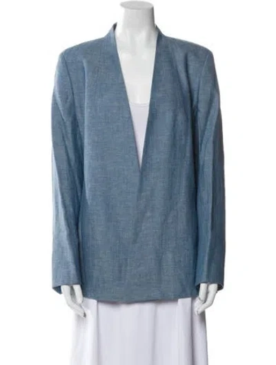 Pre-owned Akris Blazer In Blue