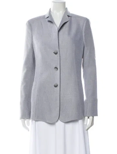 Pre-owned Akris Blazer In Blue