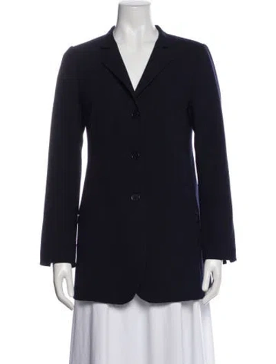 Pre-owned Akris Blazer In Blue