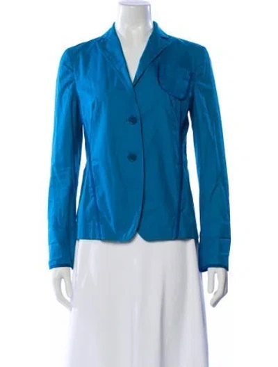 Pre-owned Akris Blazer In Blue