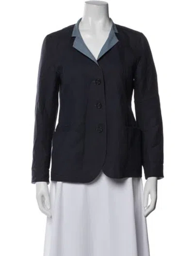 Pre-owned Akris Blazer In Blue