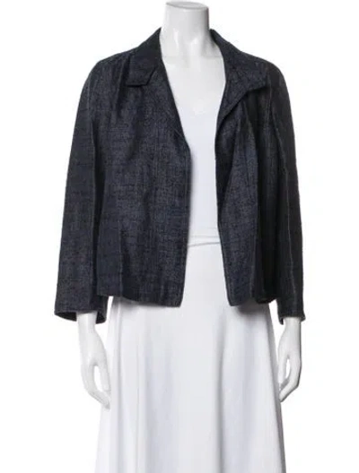 Pre-owned Akris Blazer In Blue