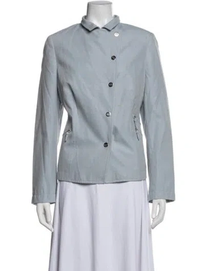 Pre-owned Akris Blazer In Blue