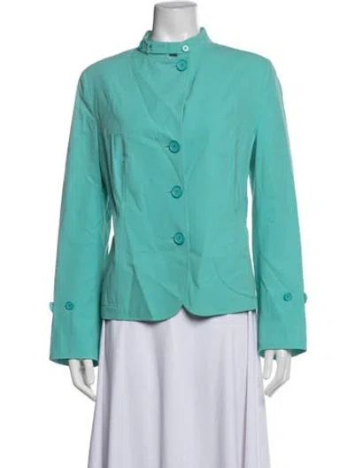 Pre-owned Akris Blazer In Blue