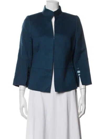 Pre-owned Akris Blazer In Blue