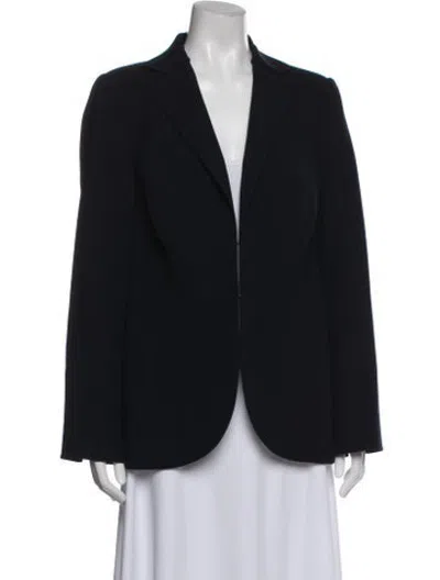 Pre-owned Akris Blazer In Blue
