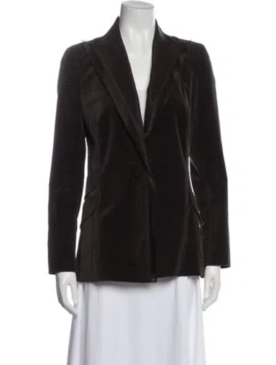 Pre-owned Akris Blazer In Brown