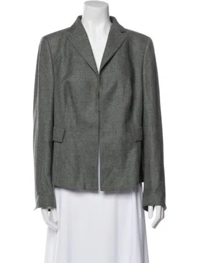 Pre-owned Akris Blazer In Gray