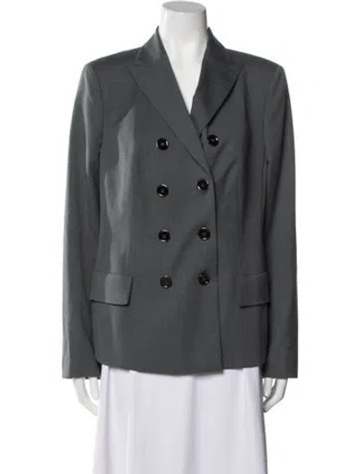Pre-owned Akris Blazer In Gray