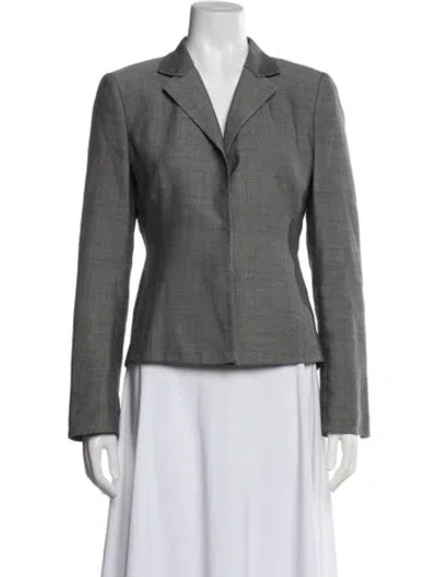 Pre-owned Akris Blazer In Gray