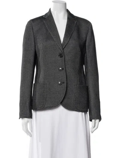 Pre-owned Akris Blazer In Gray
