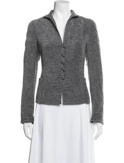 Pre-owned Akris Blazer In Gray