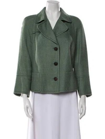 Pre-owned Akris Blazer In Green