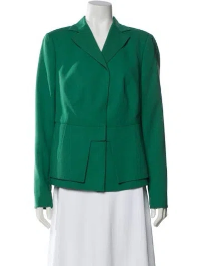 Pre-owned Akris Blazer In Green