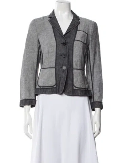 Pre-owned Akris Blazer In Grey
