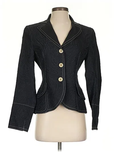 Pre-owned Akris Blazer Jacket In Black