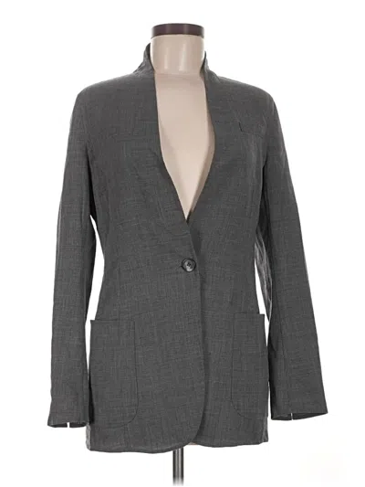 Pre-owned Akris Blazer Jacket In Gray