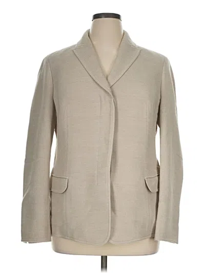 Pre-owned Akris Blazer Jacket In Tan