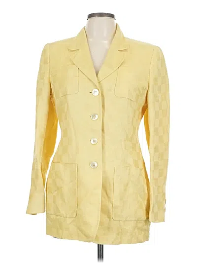 Pre-owned Akris Blazer Jacket In Yellow