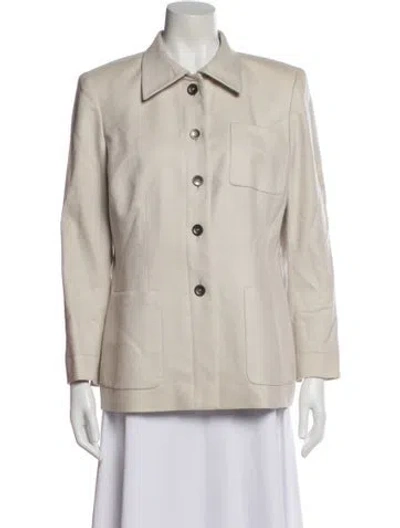 Pre-owned Akris Blazer In Neutral