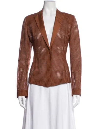Pre-owned Akris Blazer In Orange