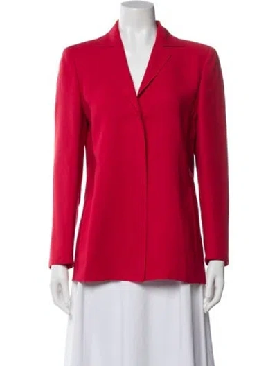 Pre-owned Akris Blazer In Red