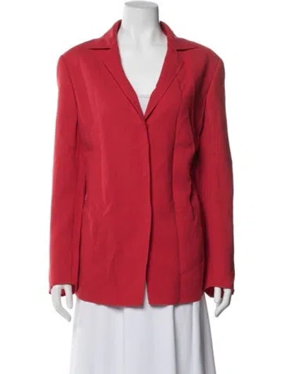 Pre-owned Akris Blazer In Red