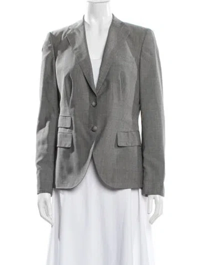 Pre-owned Akris Blazer In Silver
