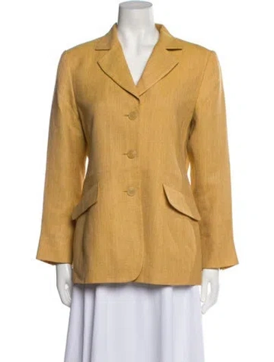 Pre-owned Akris Blazer In Yellow