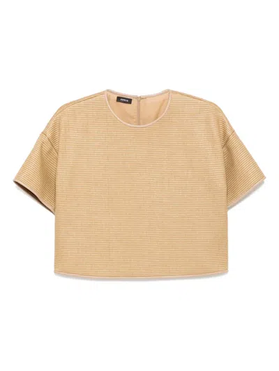 Akris Boxy Blouse In Brown