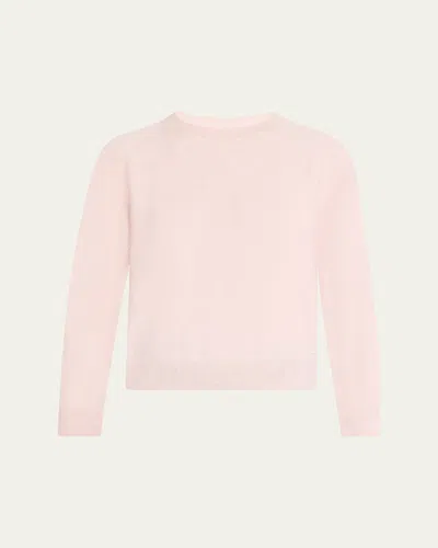 Akris Brushed Cashmere Crewneck Sweater In Pink