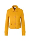 BUTTON-UP FLAP-POCKET FITTED JACKET