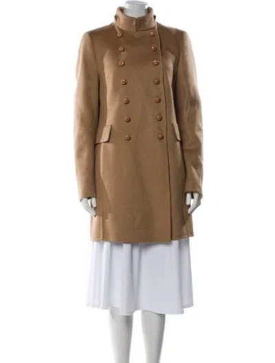Pre-owned Akris Camel Hair Coat In Neutral