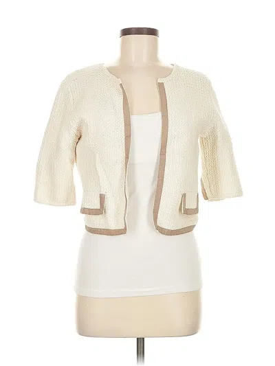 Pre-owned Akris Cardigan Sweater In White