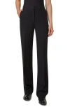 Akris Carl Linen & Wool Blend Pants In Black