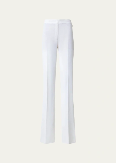Akris Carl Structured Silk-blend Trousers In Ecru