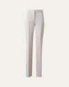 Akris Carl Twisted Linen Double-face Straight-leg Pants In Greige