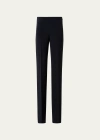 AKRIS CARLA CREPE STRAIGHT LEG PANTS