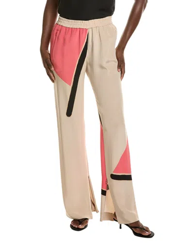 Akris Carrel Silk Pant In Orange
