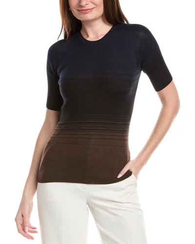 Akris Cashmere & Silk-blend Knit Top In Black