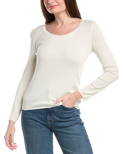Akris Cashmere & Silk-blend Sweater In White