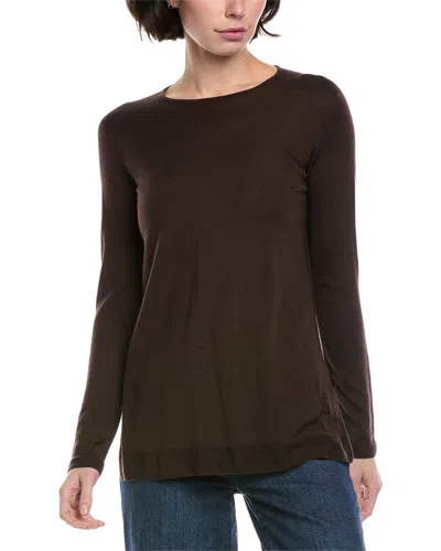 Akris Cashmere & Silk-blend Top In Brown