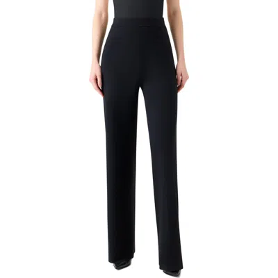 Akris Cashmere & Silk Knit Pants In Black