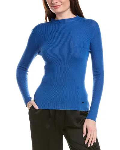 Akris Cashmere & Wool-blend Sweater In Blue