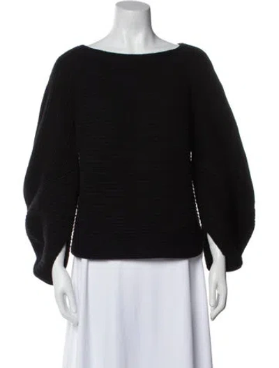 Pre-owned Akris Cashmere Bateau Neckline Sweater In Multi