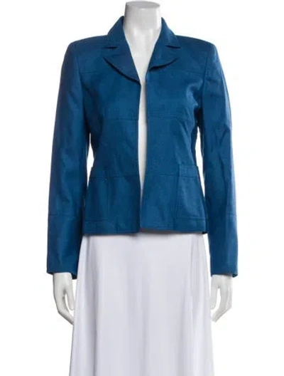 Pre-owned Akris Cashmere Blazer In Blue
