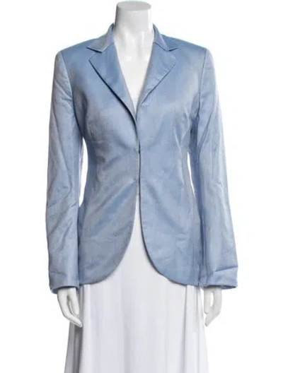 Pre-owned Akris Cashmere Blazer In Blue